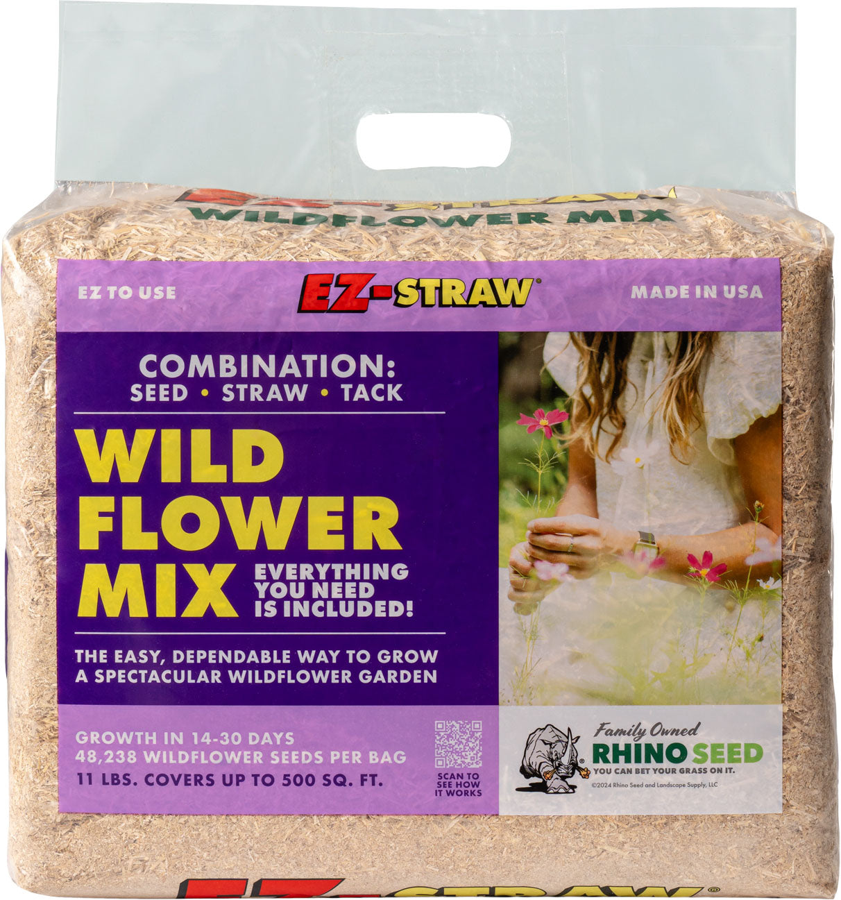 Ez-Straw Wildflower Straw Tack Covers 200 Sq Ft