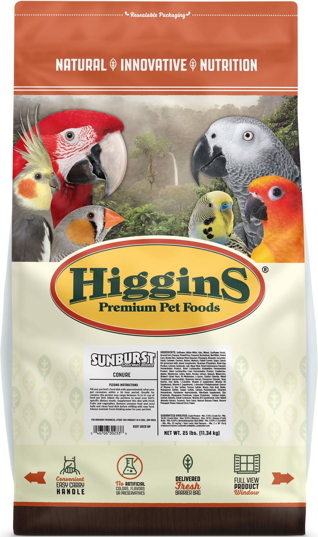 Sunburst Gourmet Blend Conure