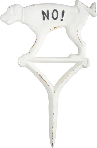 Esschert Design No! Peeing Yard Sign Cast Iron