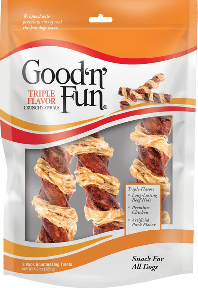 Good 'N' Fun Triple Flavor Crunchy Spirals