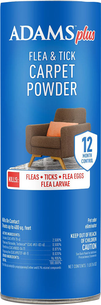 Adams Plus Plus Flea & Tick Carpet Powder