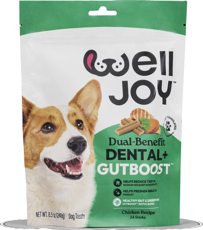 Welljoy Dental + Gutboost Dog Treat