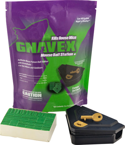Gnavex Refillable Mouse Bait Station