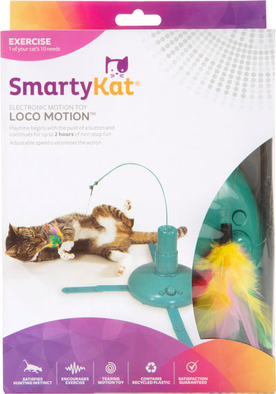 Smartykat Loco Motion Motion Teaser Wand Cat Toy