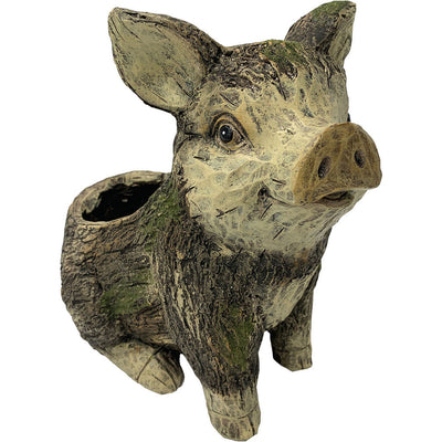 Esschert Design Mgo Faux Wood Pig Planter