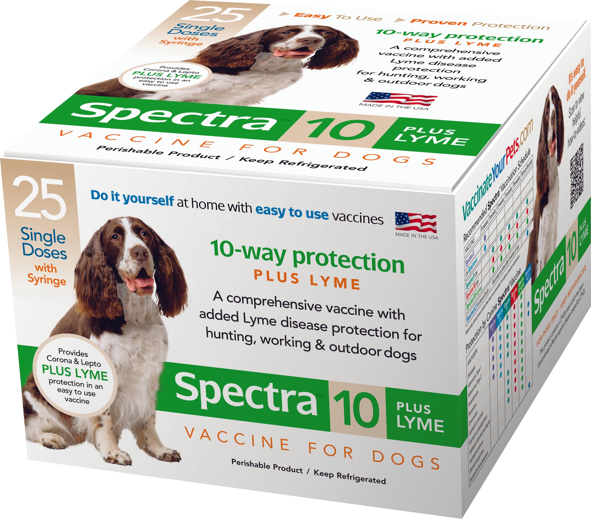 Canine Spectra 10 Plus Lyme Vaccine W/Syringe