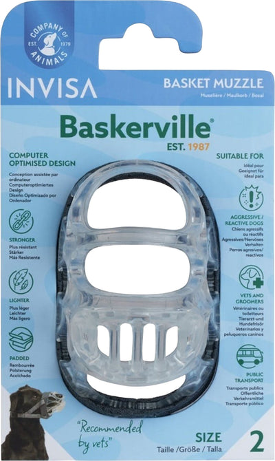 Baskerville Invisa Transparent Padded Muzzle