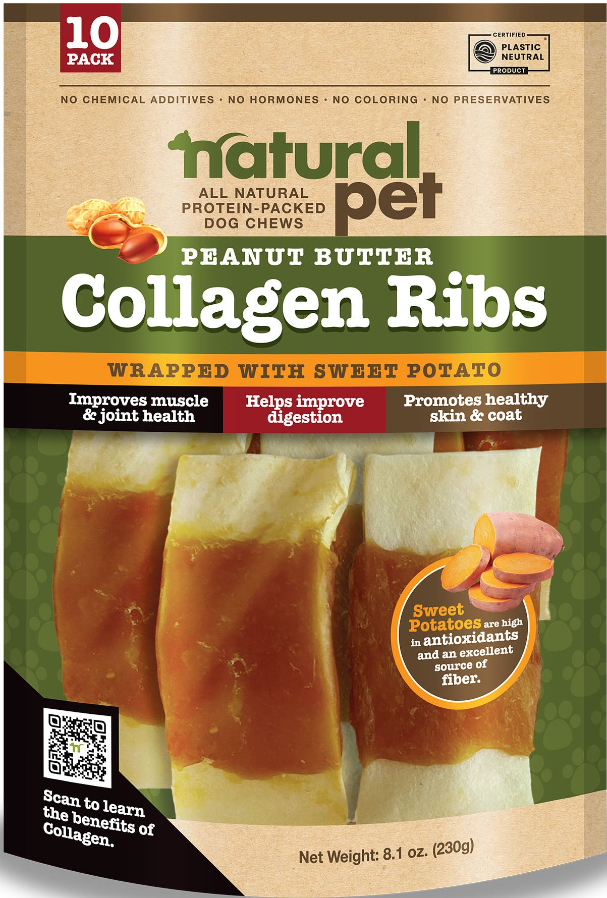Nautral Pet Collagen Ribs Dog Chews