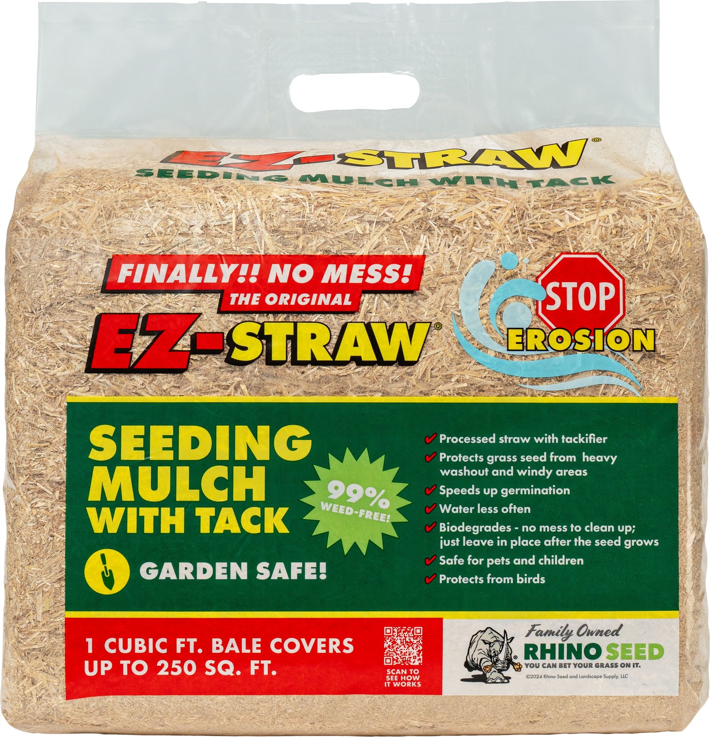 Ez-Straw Seeding Mulch W/Tack Covers 200 Sq Ft