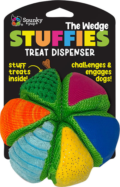 Spunkypup Stuffies Plush Treat-Dispenser Wedge