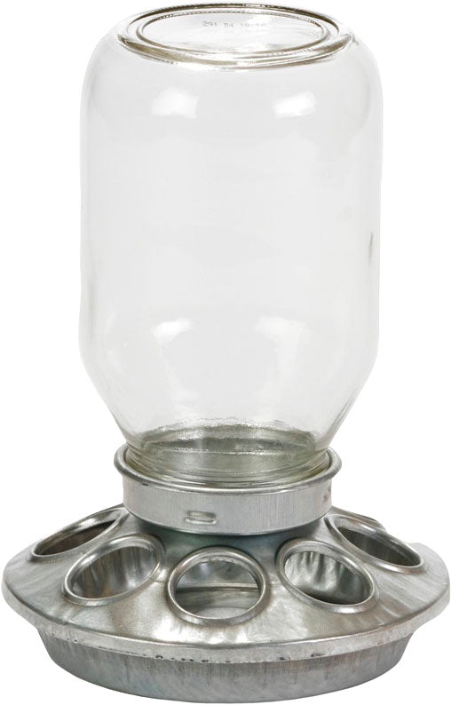 Little Giant Baby Chick Feeder W/Mason Jar
