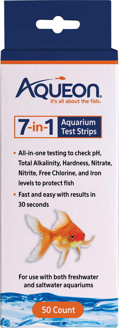 Aqueon 7 In 1 Aquarium Test Strips