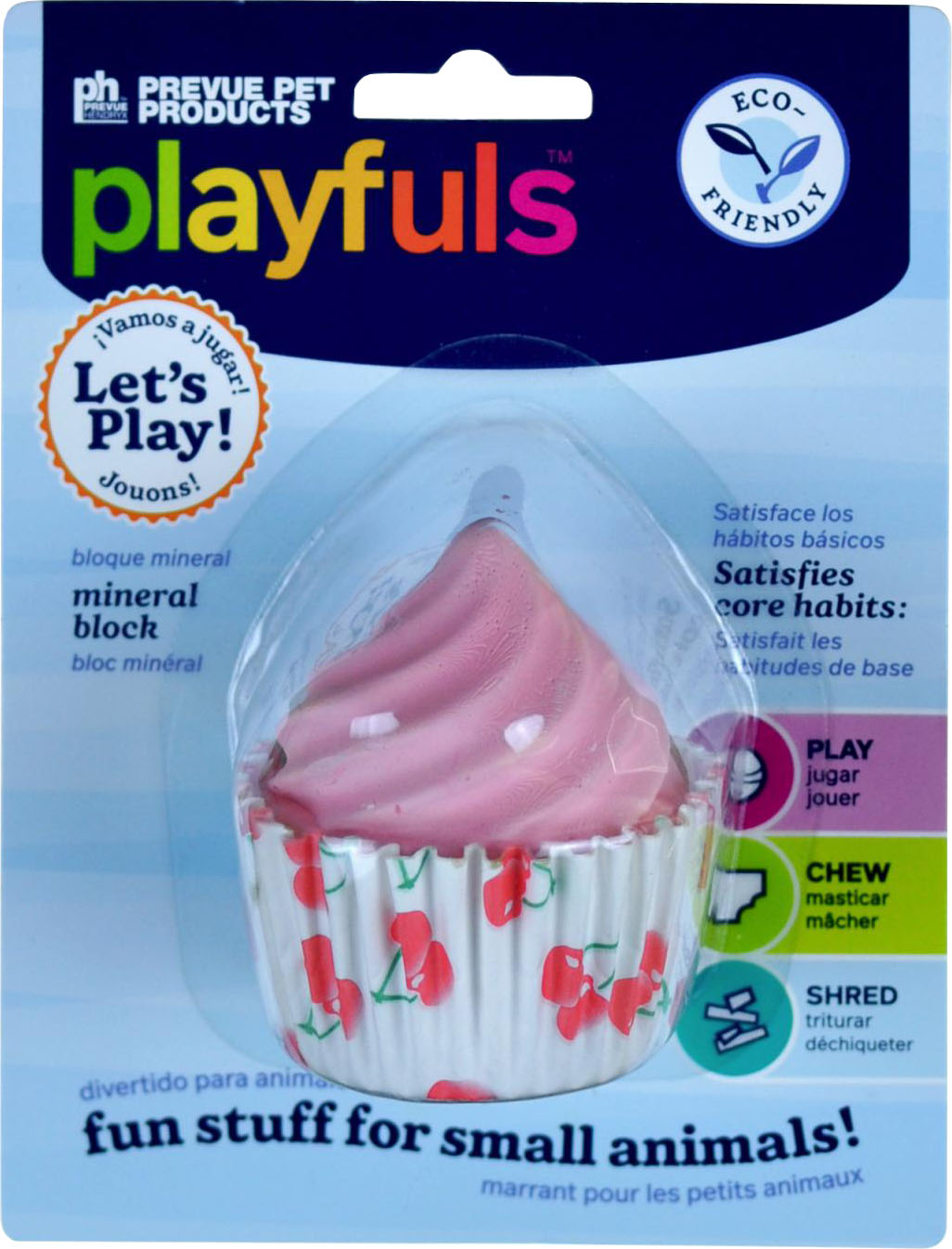 Pink Cupcake Treat Mineral Block Small Animal