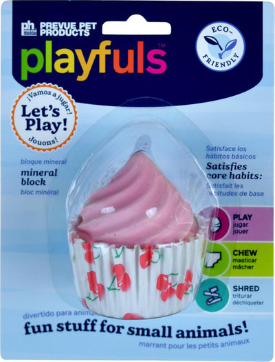 Pink Cupcake Treat Mineral Block Small Animal