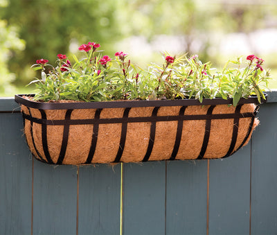 Wide Band Window Planter W/Coco Liner