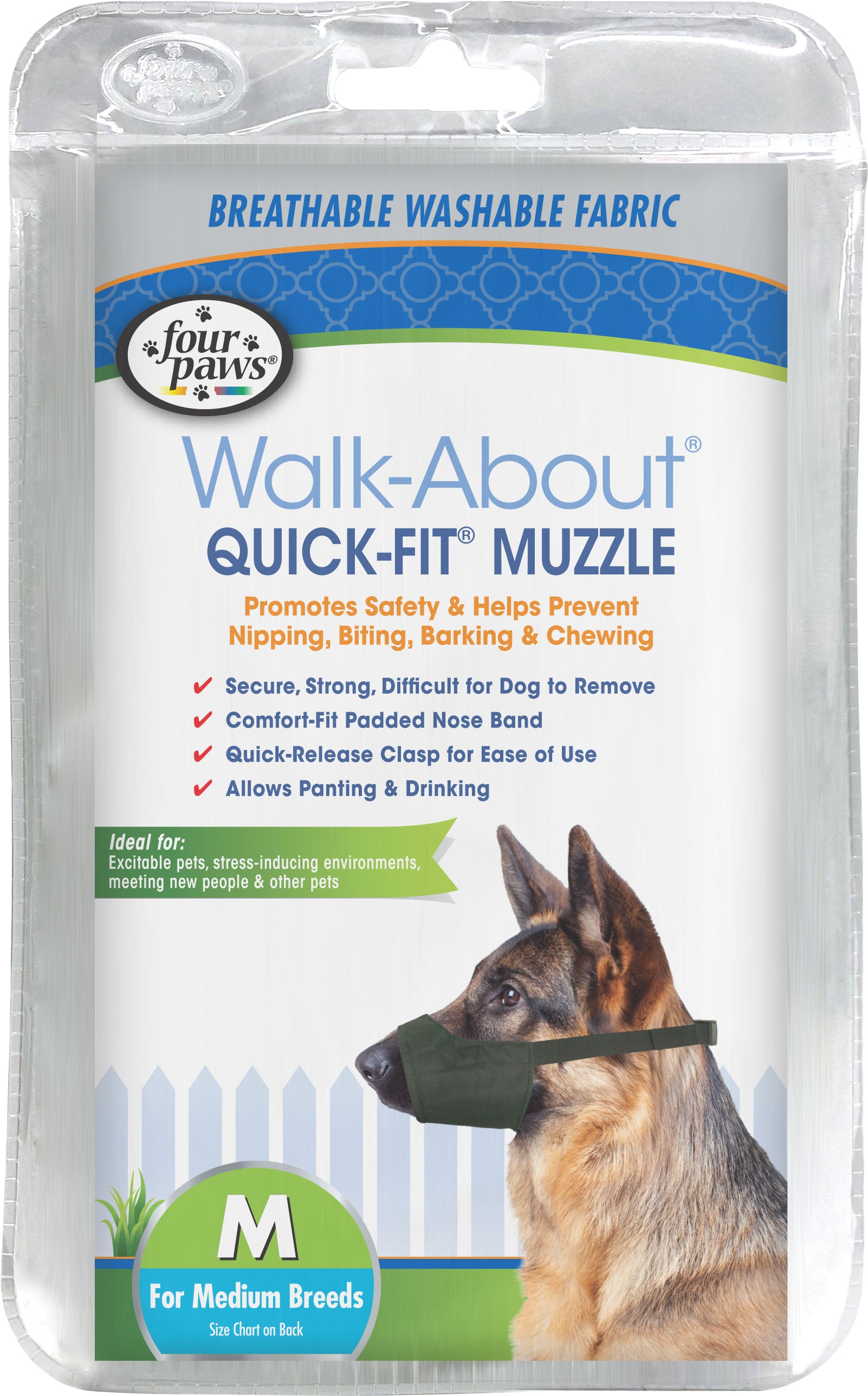 Four Paws Walk About Quick Fit Dog Muzzle