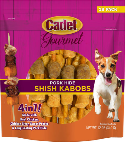 Cadet Gourmet Porkhide Shish Kabobs 4 In 1