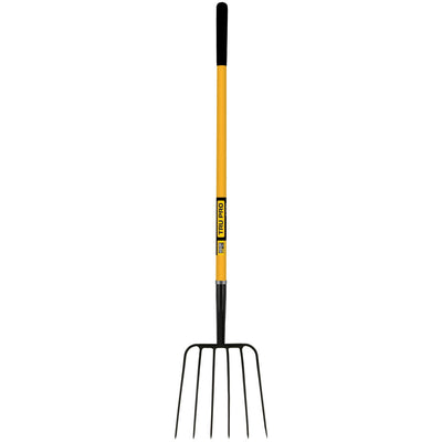 Tru Pro 6 Tine Forged Manure Fork W/Fiberglass