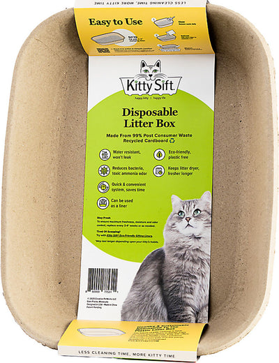 Kitty Sift Disposable Cat Litter Box
