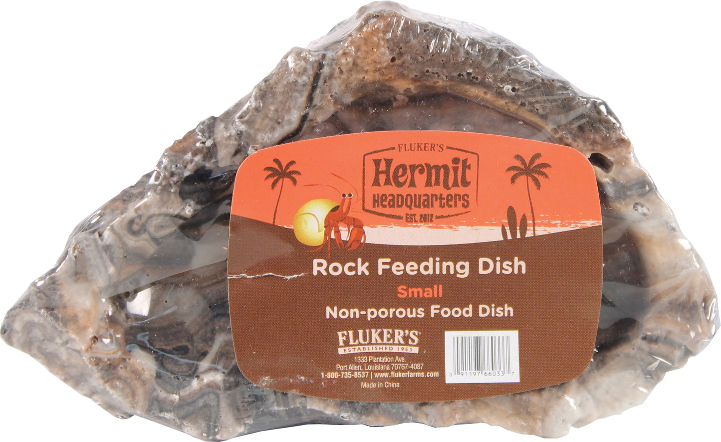 Hermit Headquarters Hermit Crab Rock Feeding Dish