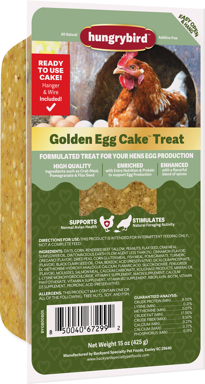Hungryhen Golden Egg Cake Chicken Treat
