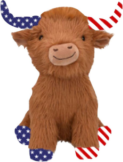 Multipet Jumbo Americana Highland Cow Dog Toy