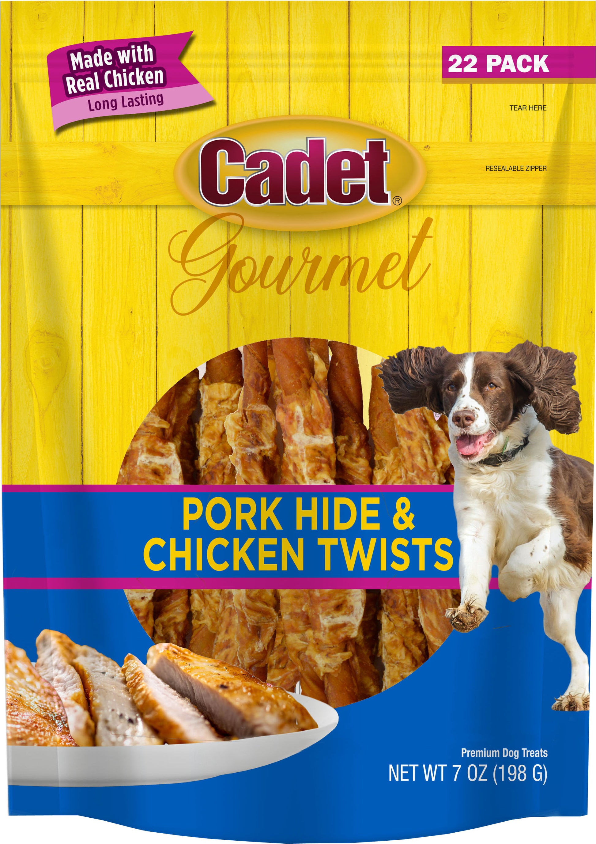 Cadet Gourmet Porkhide & Chicken Twists