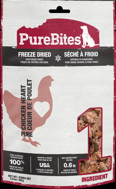 Purebites Freeze Dried Dog Chicken Heart