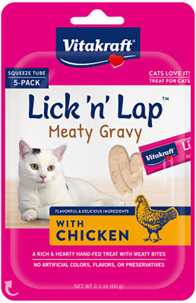 Vitakraft Lick N' Lap Meaty Gravy Cat Treats