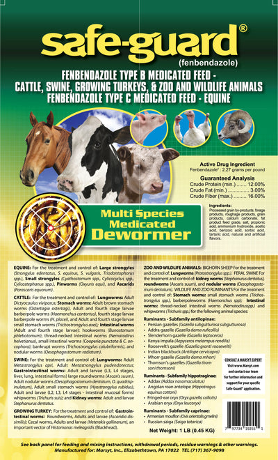 Safe-Guard 0.5% Multi-Species Dewormer