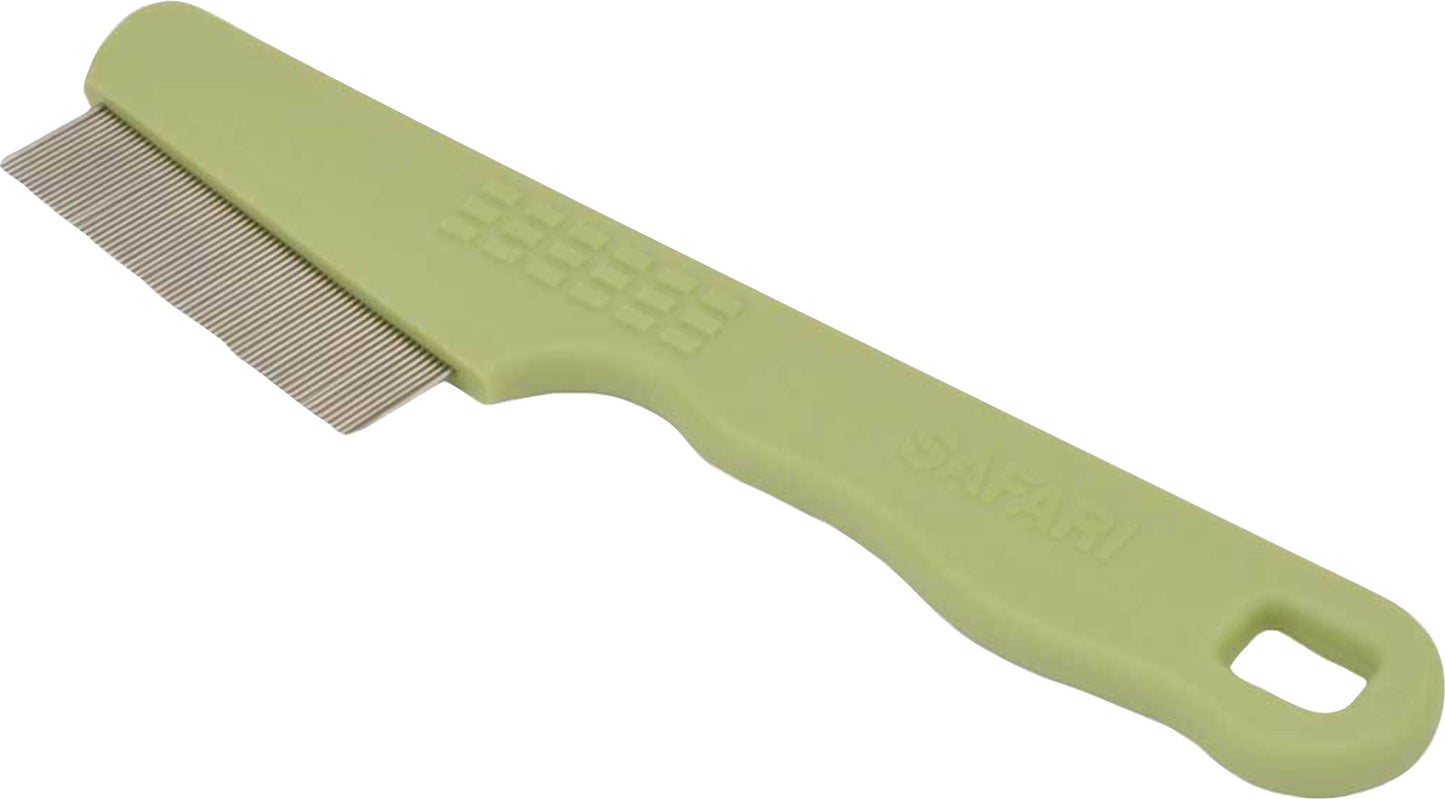 Safari Dog Flea Comb W/ Plastic Handle Longhaired