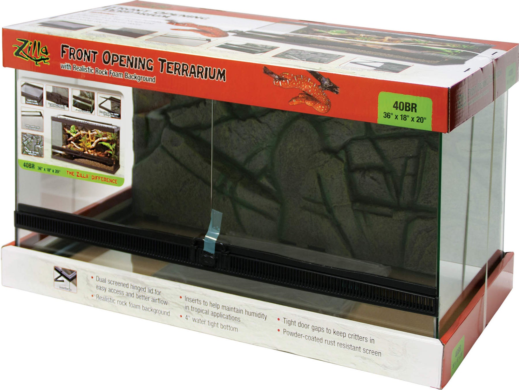 Zilla Front Opening Terrarium