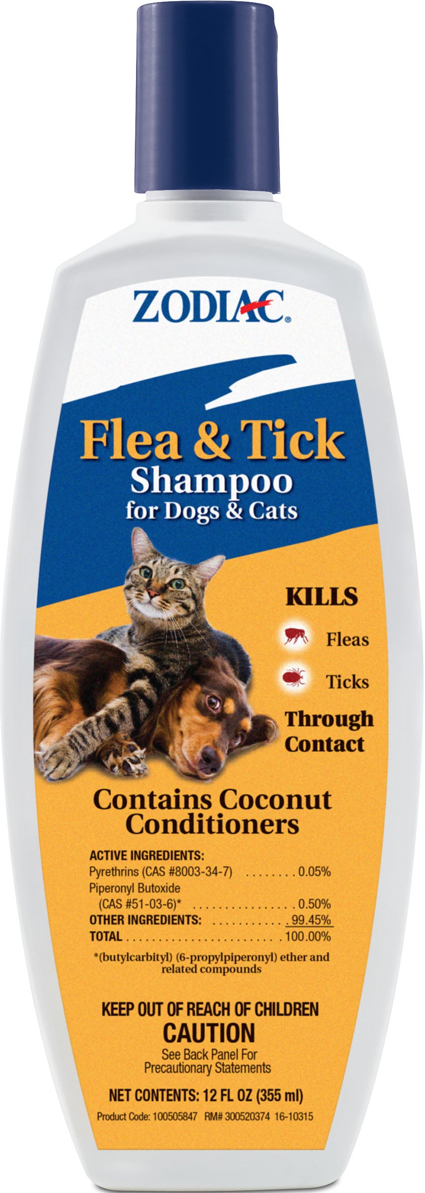 Zodiac Flea & Tick Shampoo For Dogs & Cats