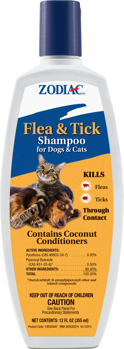 Zodiac Flea & Tick Shampoo For Dogs & Cats