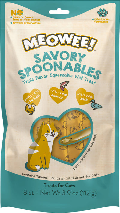 Meowee! Savory Spoonables Squeezable Wet Cat Treat