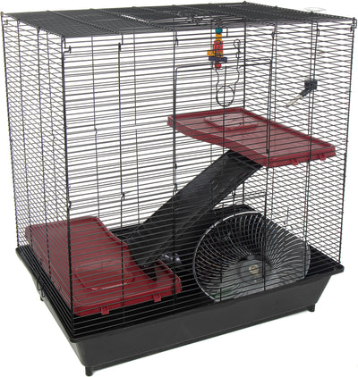 Deluxe Rat Cage W/Shelfs Ramps Hammock