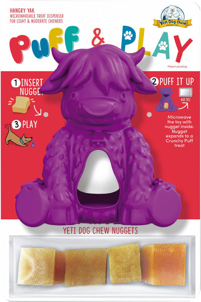 Yeti Pet Products Hangry Yak Puff & Play Dog Toy