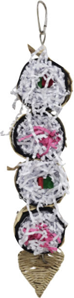 Happy Beaks Cali Roll Sushi Stack Hanging Bird Toy