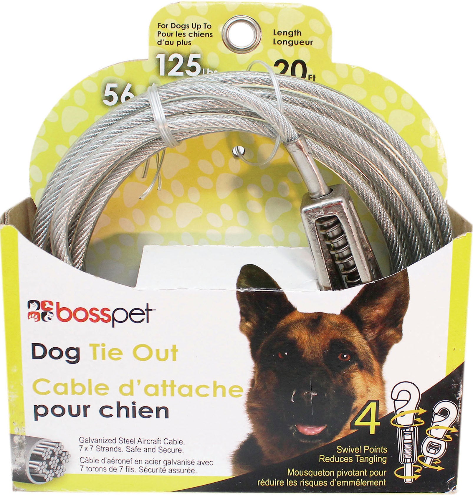 Boss Pet Tie-Out W/ Spring