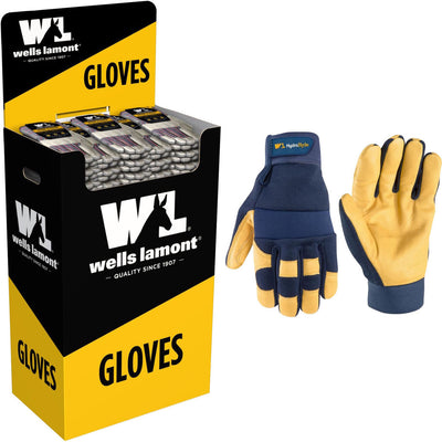 Wells Lamont Dump Hydrahyde Leather W/Spandex Back