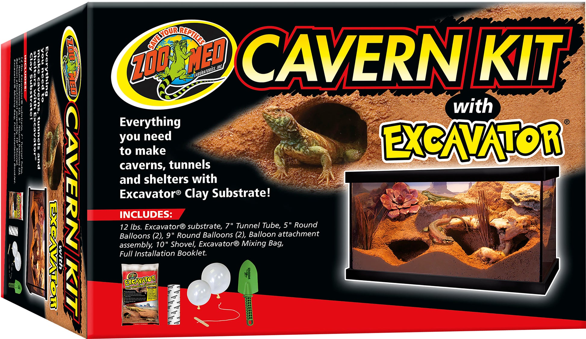 Cavern Kit W/Excavator Clay Substrate