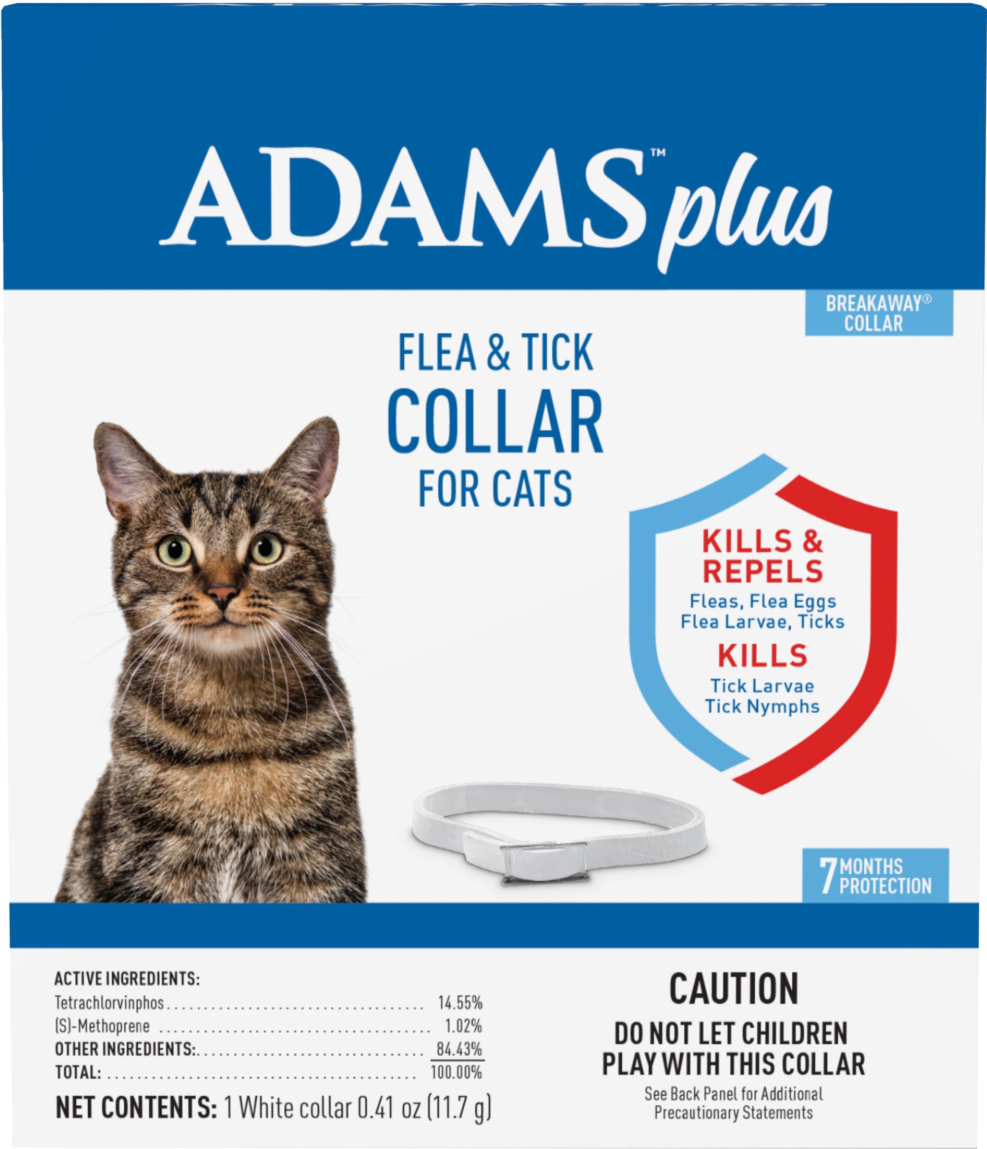 Adams Plus Flea & Tick Collar For Cats