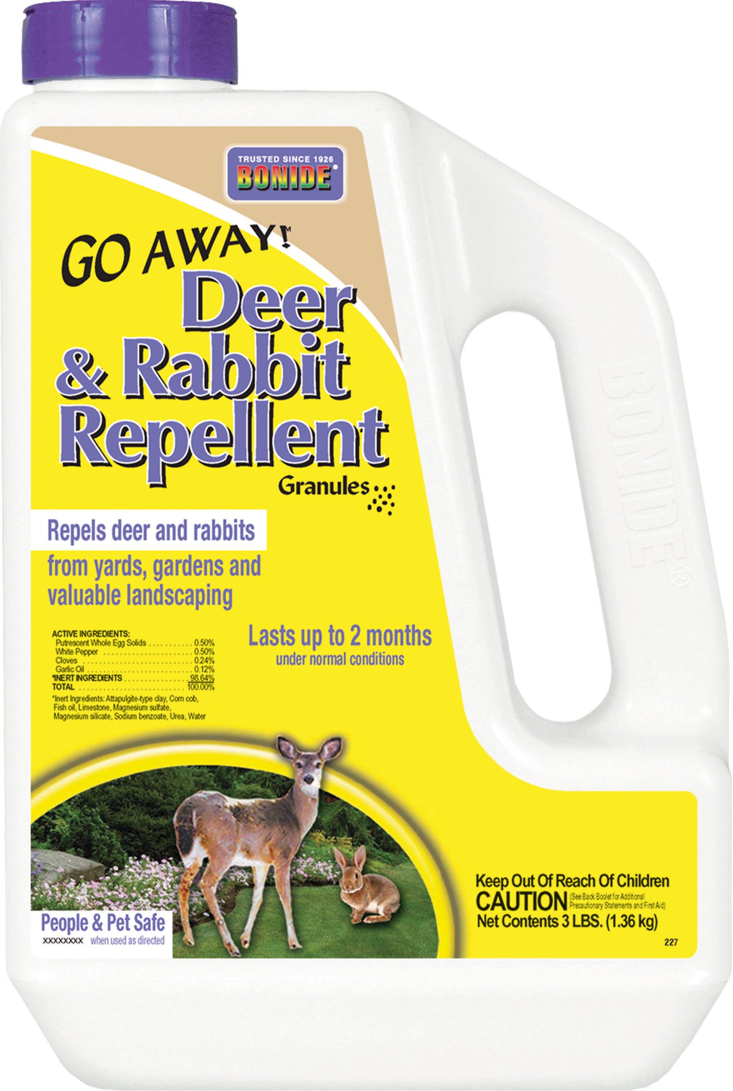 Bonide Go Away Deer & Rabbit Repellent Granules