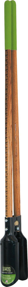 Ames Post Hole Digger W/Cushioned Grip Wood Handle