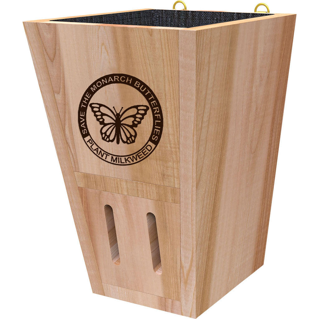Monarch Butterfly Shelter & Wood Planter