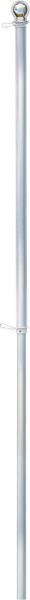 Valley Forge 5ft 1-Piece Brushed Aluminum Flagpole