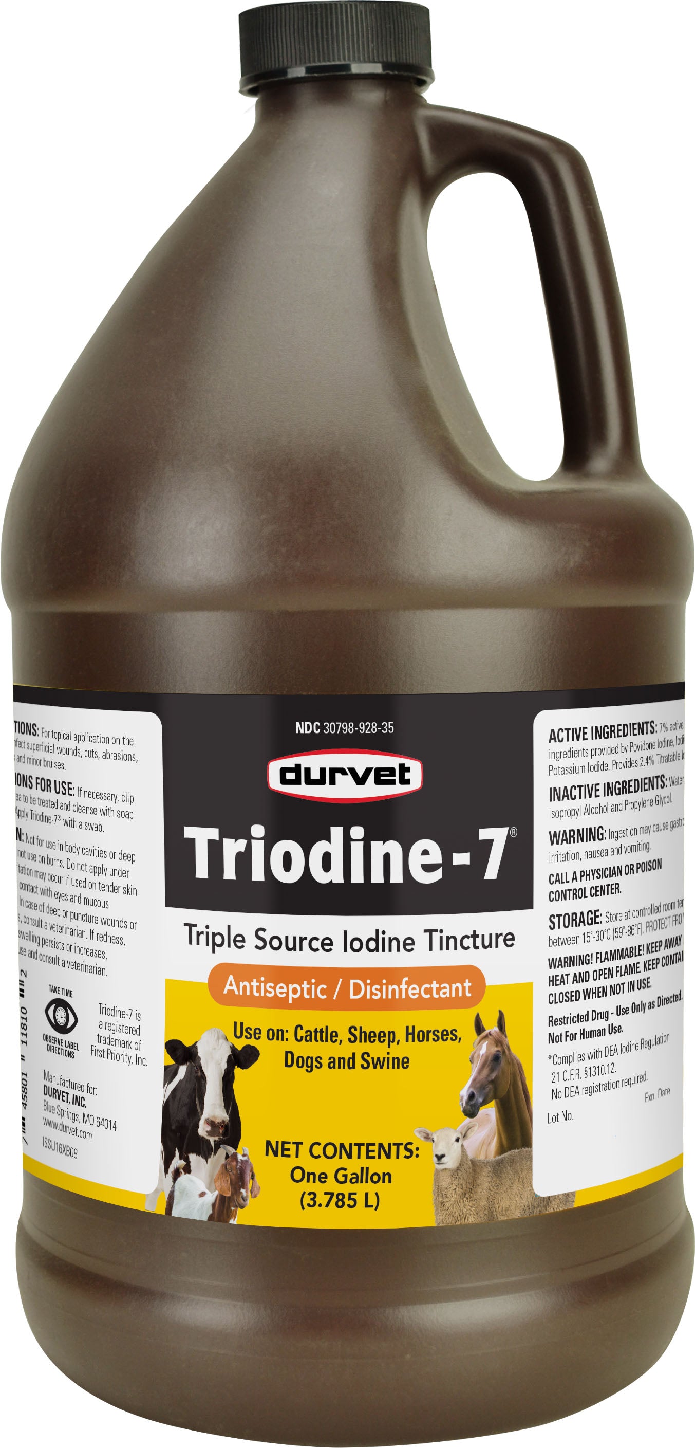 Durvet Triodine-7 Iodine Antiseptic Disinfectant