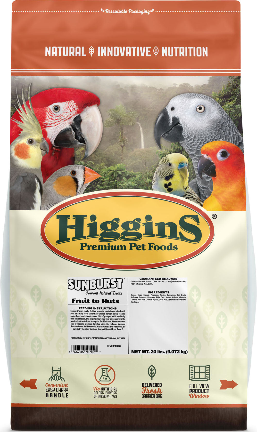 Sunburst Gourmet Natural Avian Treat