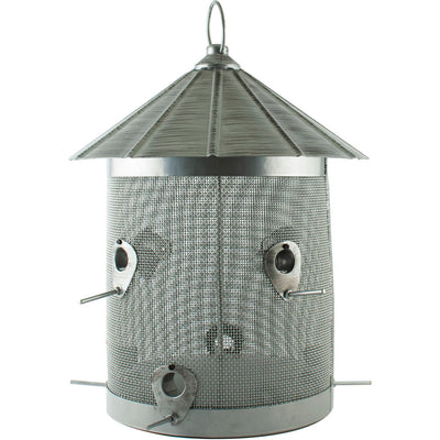Rustic Farmhouse Galvanized Silo Combo Feeder