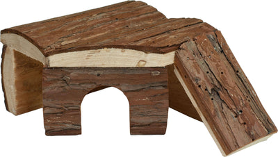 Nibbles Small Animal Log Cabin Hut W/ Ramp